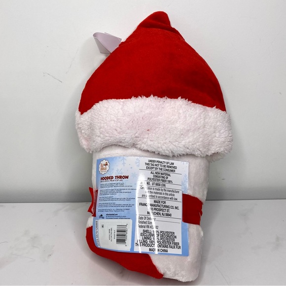Elf on Shelf Hooded Blanket 30”x 50” - Picture 6 of 8
